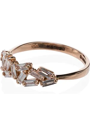 Suzanne Kalan Chevron diamond-embellished ring