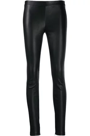 Vince Slim fit leather trousers