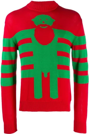WALTER VAN BEIRENDONCK 2008 pre-owned knitted intarsia jumper