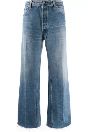 RE/DONE Straight-leg cropped jeans