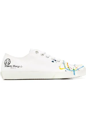 Maison Margiela Tabi paint-splatter sneakers