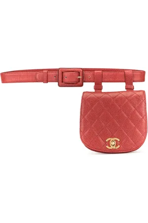 CHANEL 1990 diamond quilted CC belt bag