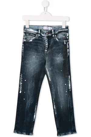 Philipp Plein Paint splatter jeans