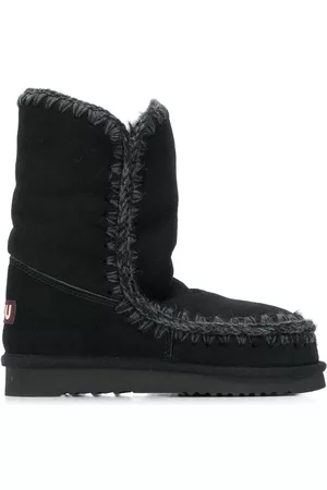 Mou Woven detail boots