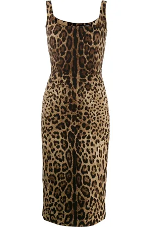 Dolce & Gabbana Leopard-print midi dress