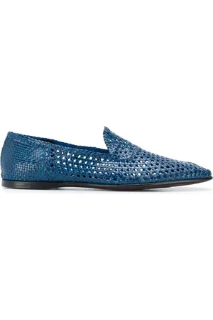Dolce & Gabbana Woven leather slippers