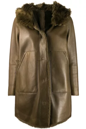 YVES SALOMON Hooded shearling coat