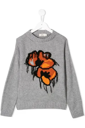 Le pandorine Floral knitted jumper