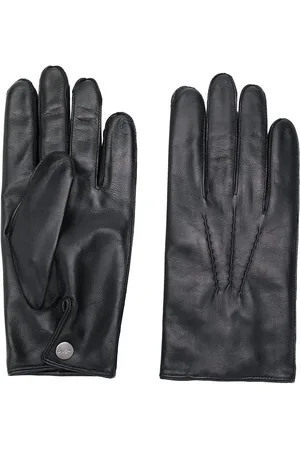 N.PEAL 007 leather & cashmere lined gloves