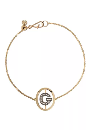 ANNOUSHKA 18kt yellow diamond initial G bracelet