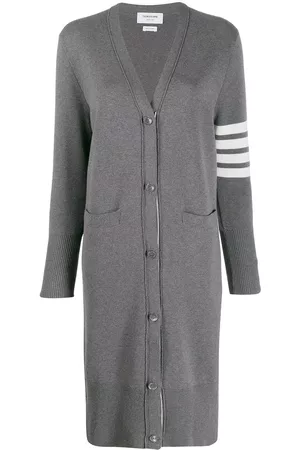 Thom Browne 4-Bar v-neck long cardigan