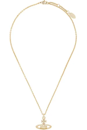 Pina crystal-embellished necklace in gold - Vivienne Westwood