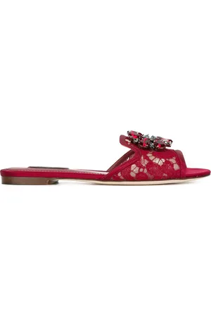 Dolce & Gabbana Rainbow Lace brooch-detail sandals
