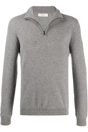 PRINGLE OF SCOTLAND Zipped neck fine knit jumper