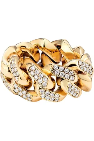 777 Yellow diamond Cuban ring