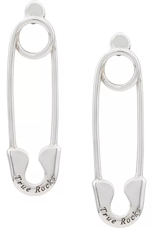 Loren Stewart - Women's Safety Pin Earring - Black - Metal