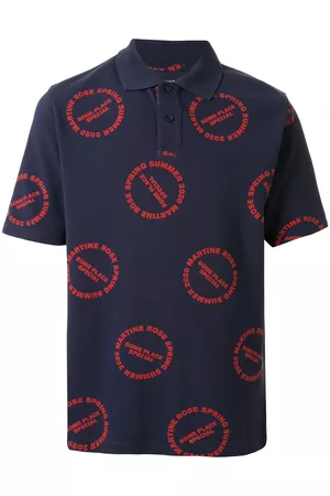 MARTINE ROSE Baba logo print polo shirt