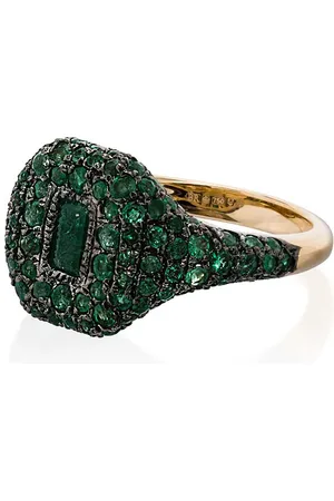 Shay 18k yellow gold emerald ring