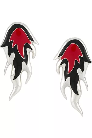 AMBUSH Flame sculpted earrings