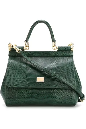 Dolce & Gabbana Small Sicily iguana-print top-handle bag