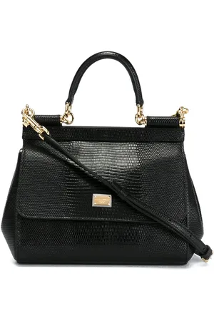 Dolce & Gabbana Small Sicily iguana-print top-handle bag
