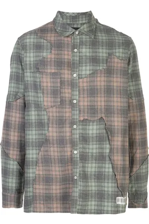 MOSTLY HEARD RARELY SEEN Cut Me Up plaid shirt