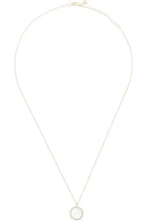 Mateo 14kt yellow C pearl and diamond necklace