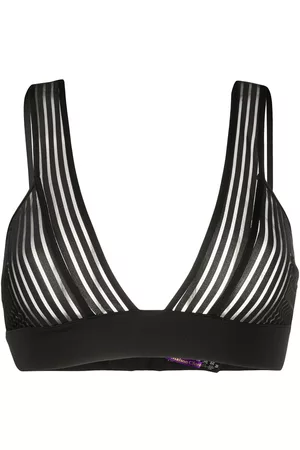 MAISON CLOSE Striped triangle bra