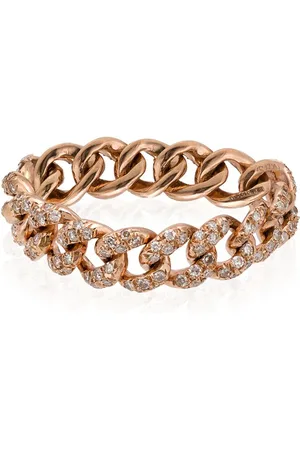 Shay 18kt rose gold chain link ring