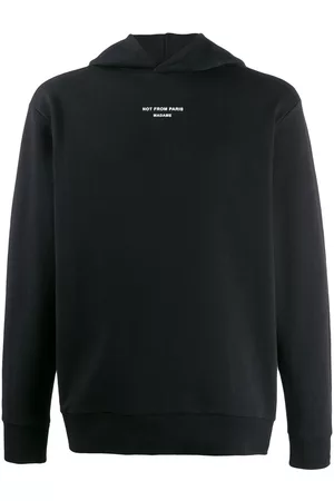 Drôle de Monsieur Slogan print hoodie