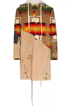 GREG LAUREN 50/50 hooded coat