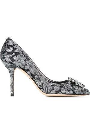Dolce & Gabbana Rainbow Lace 90mm brooch-detail pumps