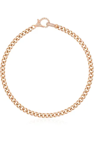 Shay 18kt rose gold pavé diamond 7.5 inch link bracelet