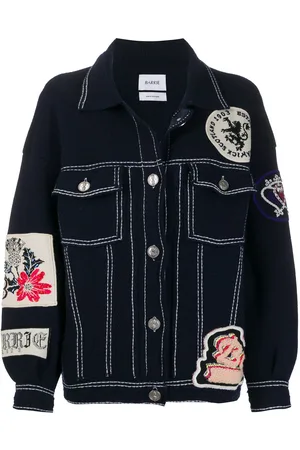Barrie Patched knitted jacket