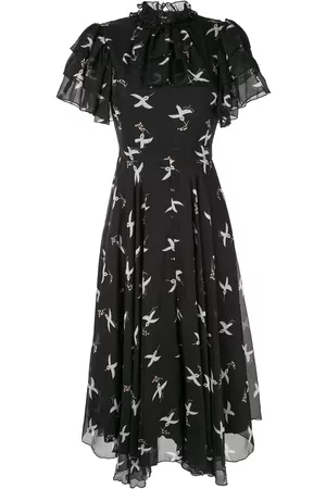 Macgraw Flight Bird Print dress