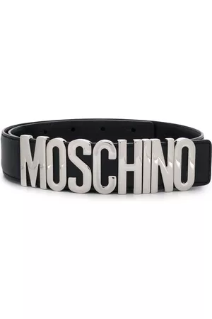 Moschino Logo plaque belt