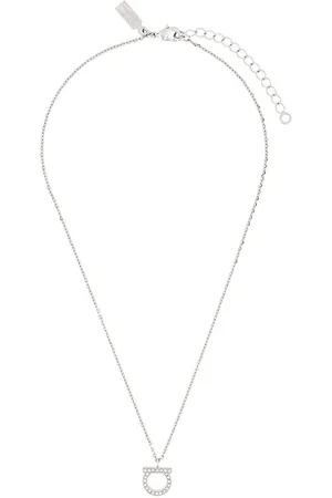 Salvatore Ferragamo Gancio crystal-embellished necklace