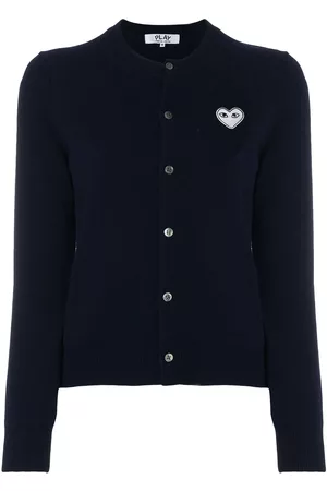 Comme des Garçons Embroidered heart cardigan