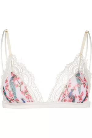 Dolci Follie Peacock print triangle bra