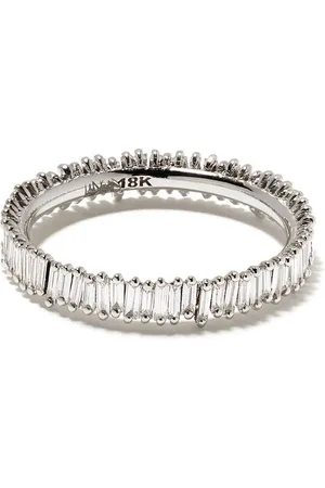 Suzanne Kalan 18kt white gold mini Classic Fireworks diamond eternity band