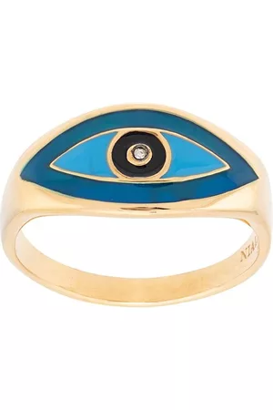 Nialaya Men Rings - Evil eye ring
