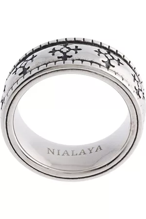 Nialaya Men Rings - Enameled ring