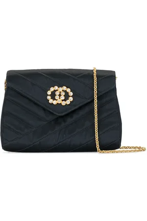 CHANEL 1992 CC rhinestone-embellished shoulder bag