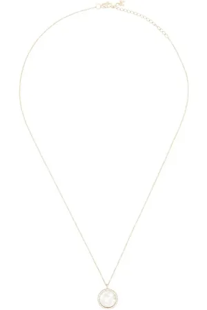 Mateo 14kt yellow A initial pendant necklace