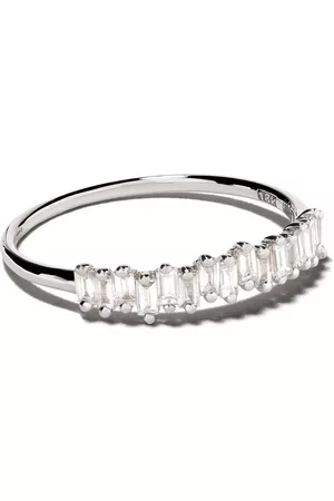 Suzanne Kalan 18kt white gold Fireworks Classic Stacker diamond ring