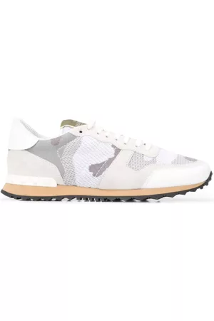 VALENTINO GARAVANI Rockrunner camouflage-print mesh sneakers