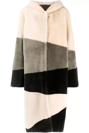 LISKA Hooded single-breasted coat