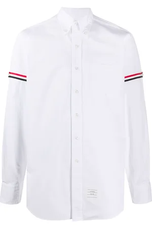 Thom Browne RWB stripe buttoned shirt