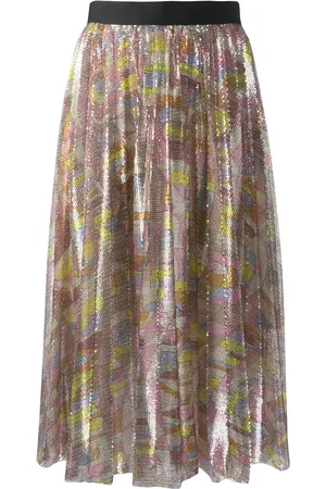 Puccini Sequin pleated skirt