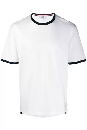 Thom Browne Contrasting-trim T-shirt